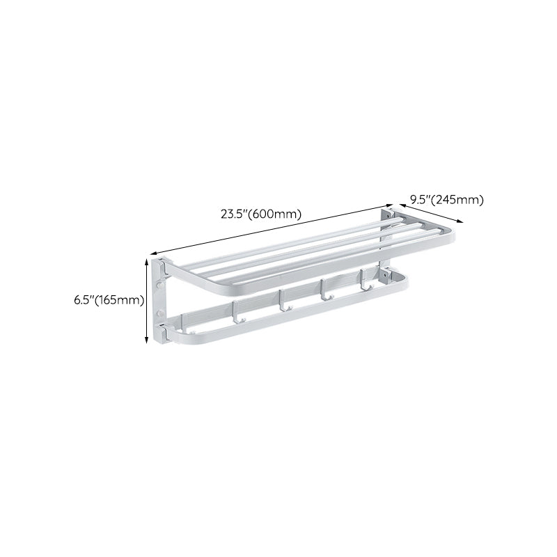 Avtoit | Modern Bathroom Accessory Set Towel Bar Bathroom Shelf White Bathroom Accessory Set