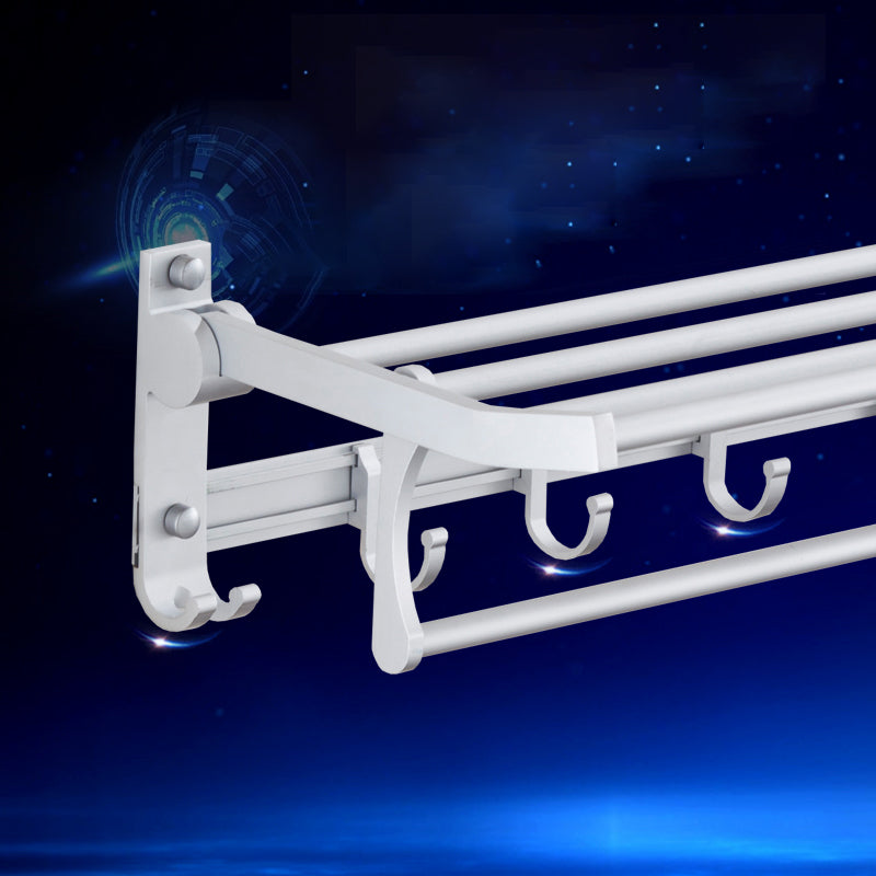 Avtoit | Silver Contemporary Bathroom Hardware Set Stainless Steel Aluminum Bathroom Set