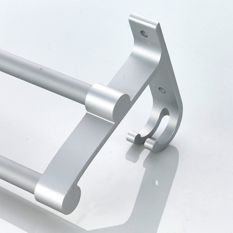 Avtoit | Silver Contemporary Bathroom Hardware Set Stainless Steel Aluminum Bathroom Set