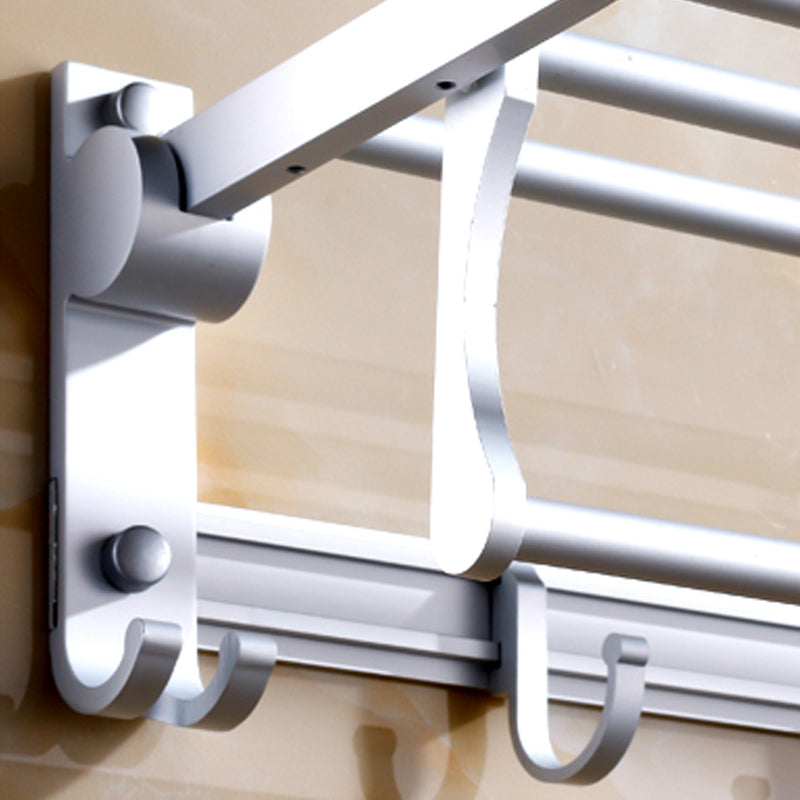 Avtoit | Silver Contemporary Bathroom Hardware Set Stainless Steel Aluminum Bathroom Set