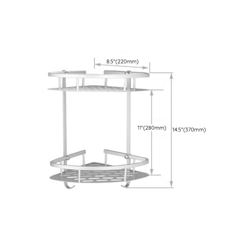 Avtoit | Silver Contemporary Bathroom Hardware Set Stainless Steel Aluminum Bathroom Set