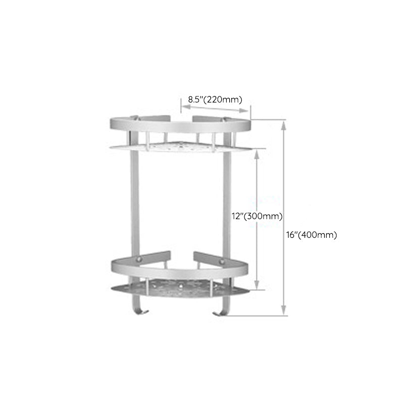 Avtoit | Silver Contemporary Bathroom Hardware Set Stainless Steel Aluminum Bathroom Set