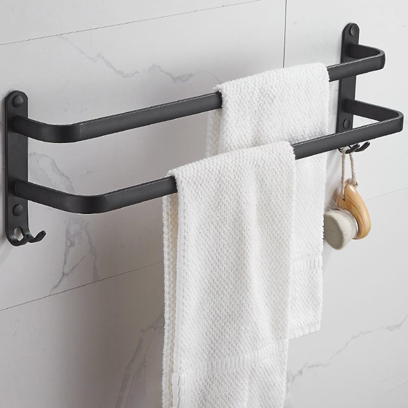 Avtoit | Modern black aluminum bathroom accessory set towel bar bathroom fittings