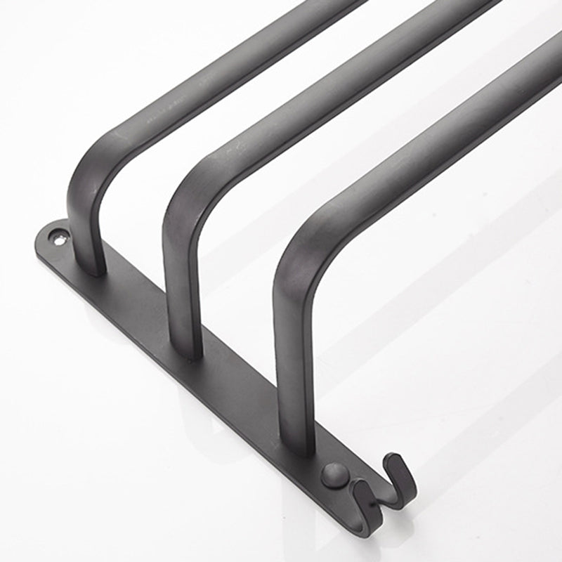 Avtoit | Modern black aluminum bathroom accessory set towel bar bathroom fittings