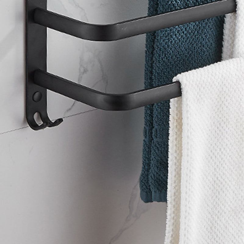 Avtoit | Modern black aluminum bathroom accessory set towel bar bathroom fittings
