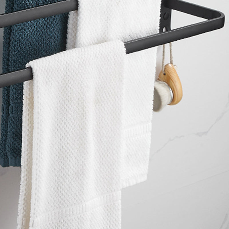 Avtoit | Modern black aluminum bathroom accessory set towel bar bathroom fittings