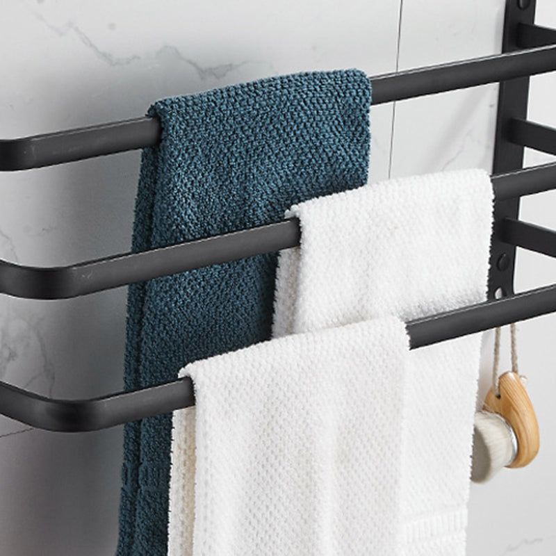 Avtoit | Modern black aluminum bathroom accessory set towel bar bathroom fittings