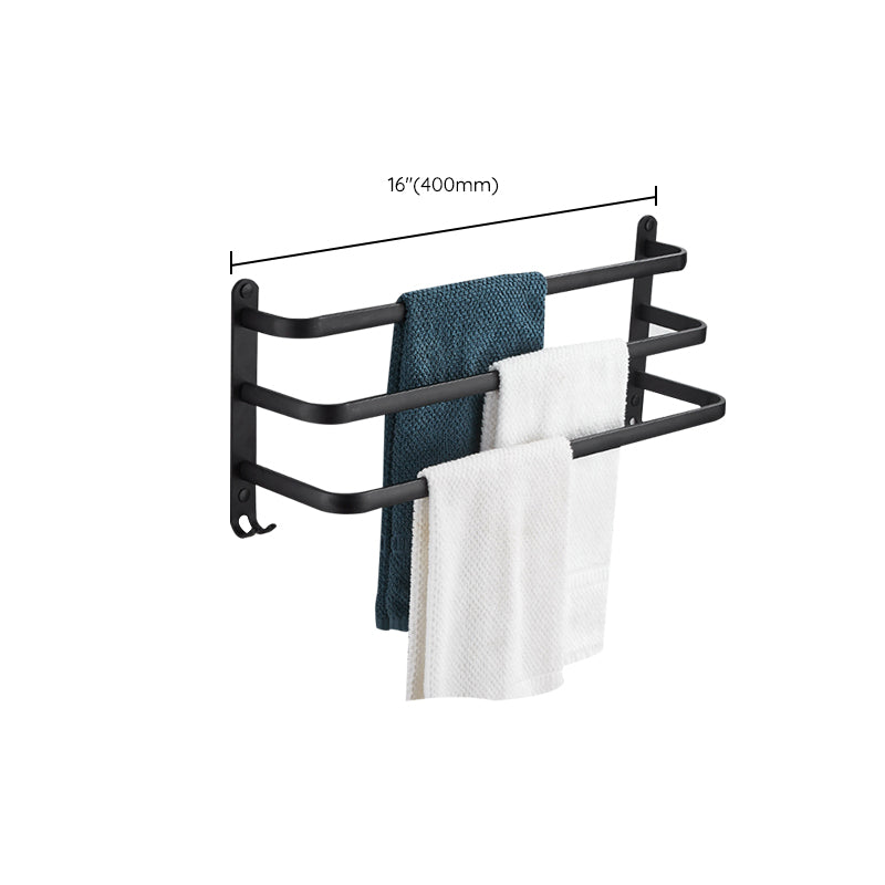 Avtoit | Modern black aluminum bathroom accessory set towel bar bathroom fittings