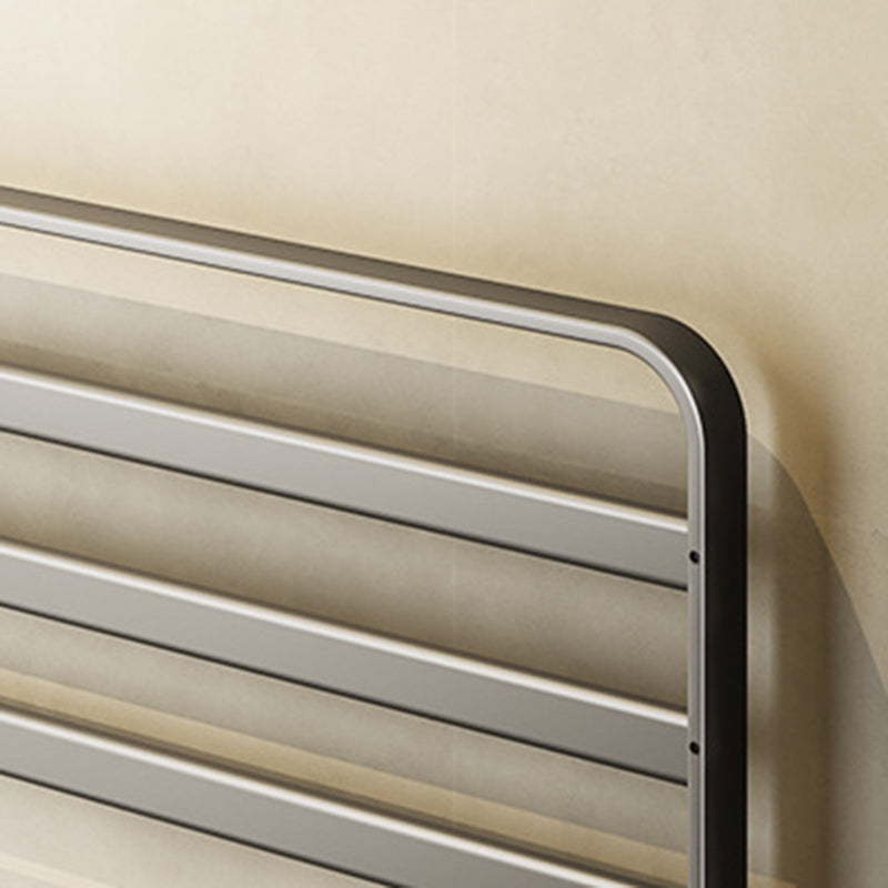 Avtoit | Contemporary Bathroom Accessory Set Gray Aluminum Bathroom Shelf/Towel Rack/Bathtub Hook