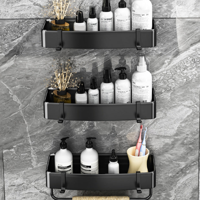 Avtoit | Modern Black-White Metal Bath Hardware Set Bath Shelf Bathroom Hardware Set