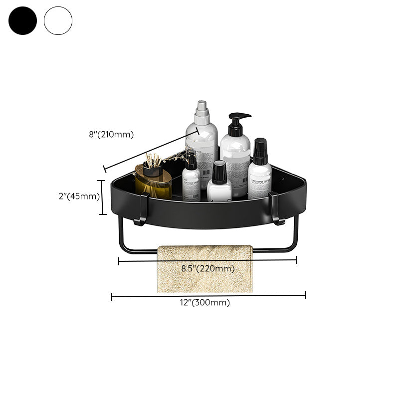Avtoit | Modern Black-White Metal Bath Hardware Set Bath Shelf Bathroom Hardware Set