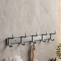 Avtoit | Gray Aluminum Bathroom Accessory Set Contemporary Bathroom Shelf