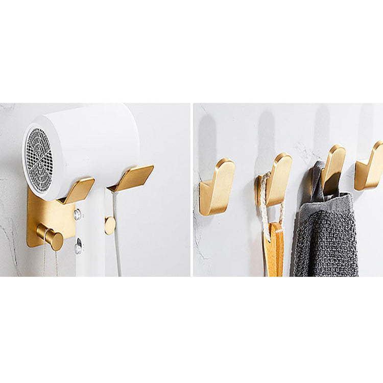 Avtoit | Golden Modern 5-piece Bathroom Accessories Set Brushed Brass Towel Holder/Paper Holder
