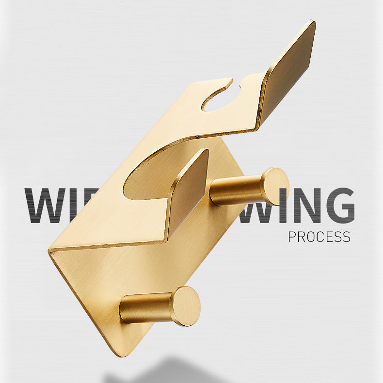 Avtoit | Golden Modern 5-piece Bathroom Accessories Set Brushed Brass Towel Holder/Paper Holder