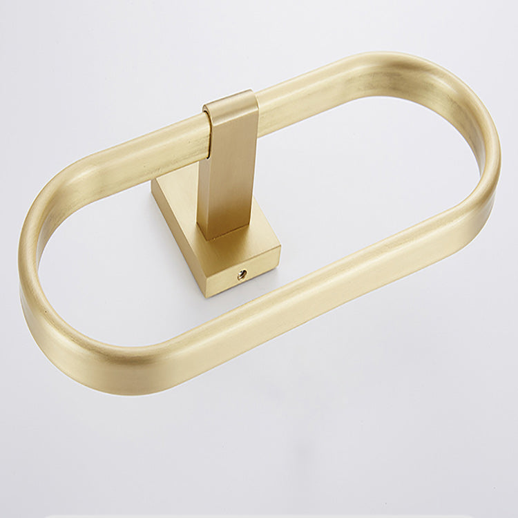 Avtoit | Golden Modern 5-piece Bathroom Accessories Set Brushed Brass Towel Holder/Paper Holder