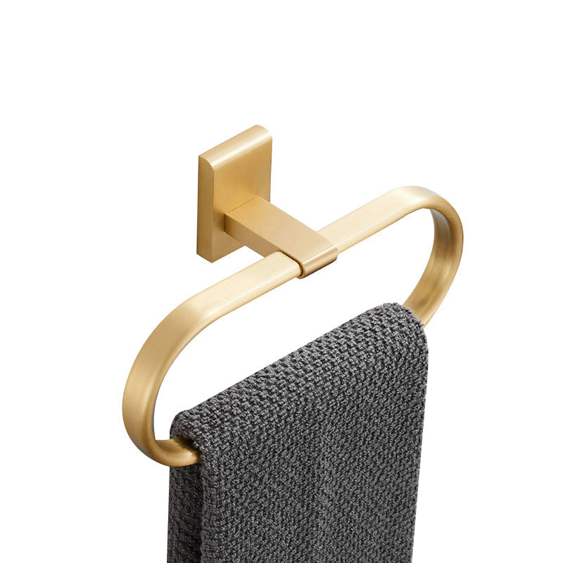 Avtoit | Golden Modern 5-piece Bathroom Accessories Set Brushed Brass Towel Holder/Paper Holder