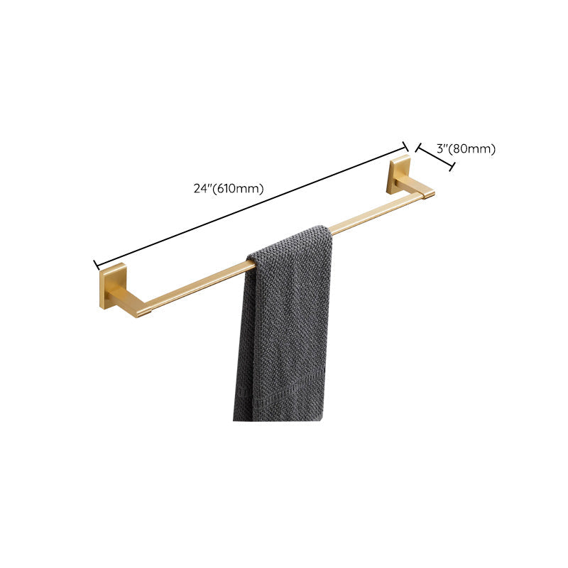 Avtoit | Golden Modern 5-piece Bathroom Accessories Set Brushed Brass Towel Holder/Paper Holder