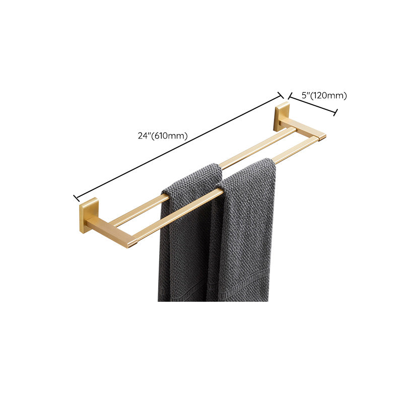 Avtoit | Golden Modern 5-piece Bathroom Accessories Set Brushed Brass Towel Holder/Paper Holder