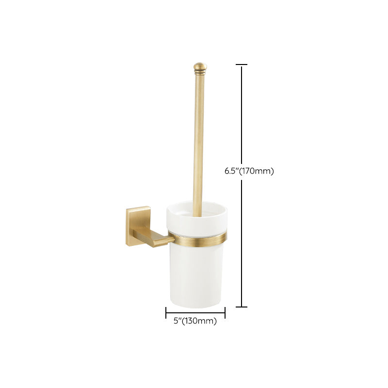 Avtoit | Golden Modern 5-piece Bathroom Accessories Set Brushed Brass Towel Holder/Paper Holder