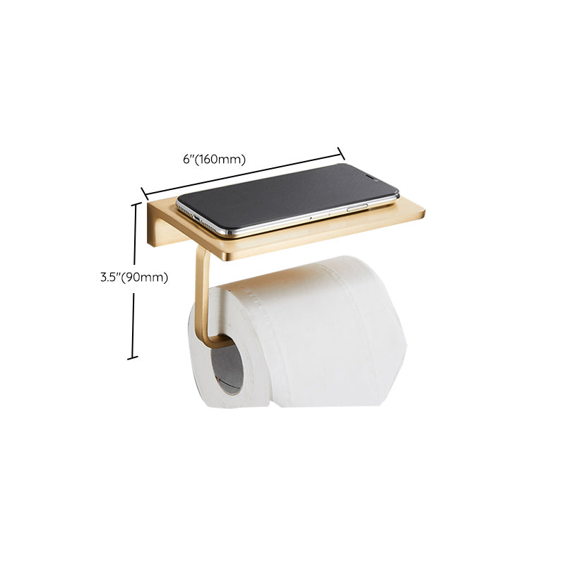 Avtoit | Golden Modern 5-piece Bathroom Accessories Set Brushed Brass Towel Holder/Paper Holder
