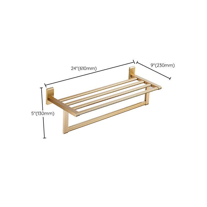Avtoit | Golden Modern 5-piece Bathroom Accessories Set Brushed Brass Towel Holder/Paper Holder