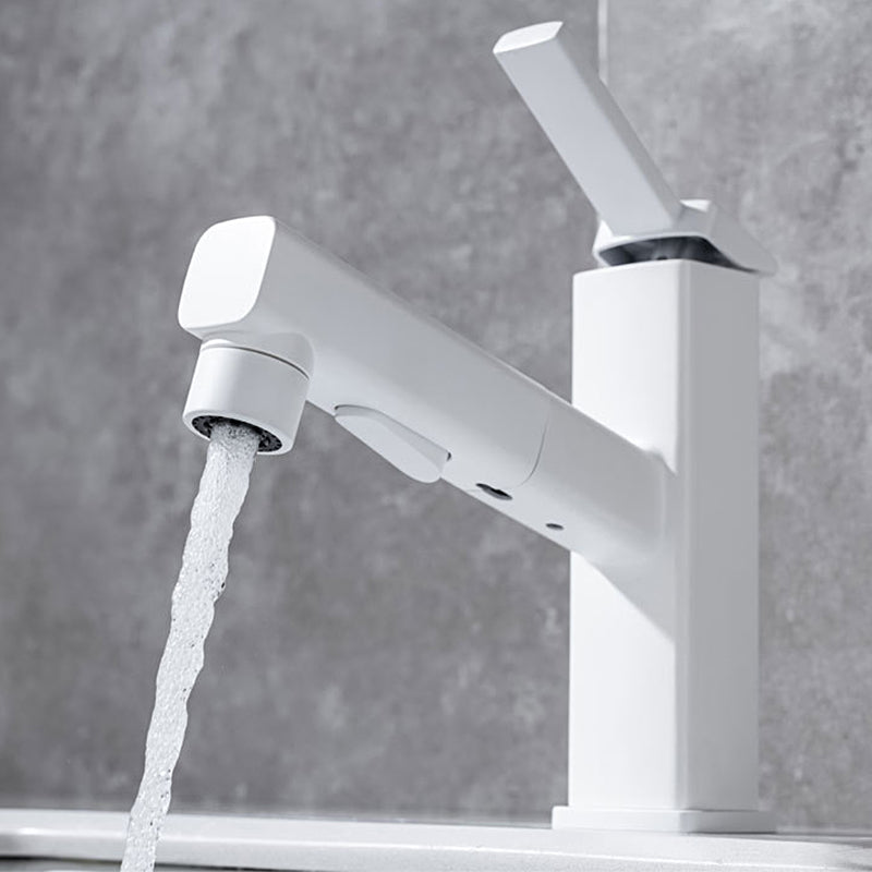 Avtoit | Lever Handle Faucet Pull-Out Basin Faucet with Swivel Spout