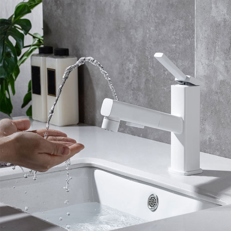 Avtoit | Lever Handle Faucet Pull-Out Basin Faucet with Swivel Spout