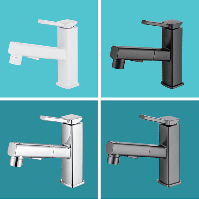 Avtoit | Lever Handle Faucet Pull-Out Basin Faucet with Swivel Spout