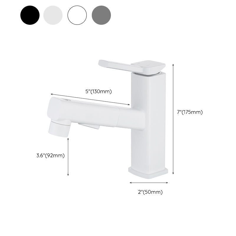 Avtoit | Lever Handle Faucet Pull-Out Basin Faucet with Swivel Spout