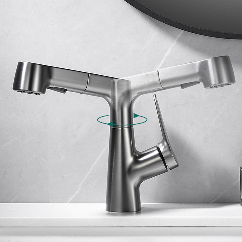 Avtoit | Pull-out Vessel Faucet Modern Sink Faucet with a Single Lever Handle