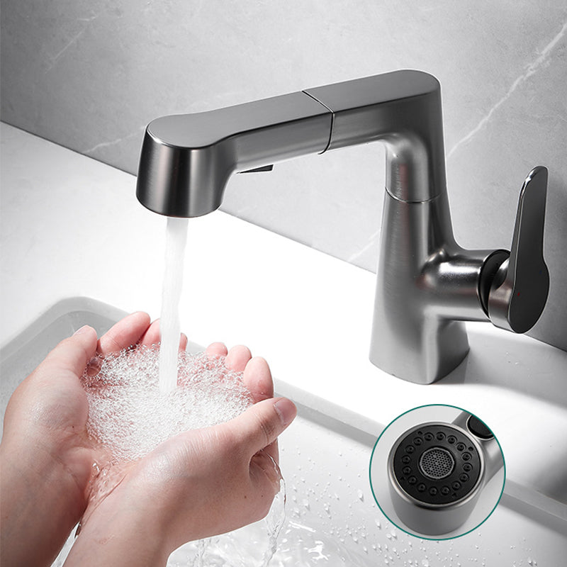 Avtoit | Pull-out Vessel Faucet Modern Sink Faucet with a Single Lever Handle