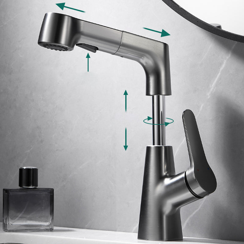 Avtoit | Pull-out Vessel Faucet Modern Sink Faucet with a Single Lever Handle