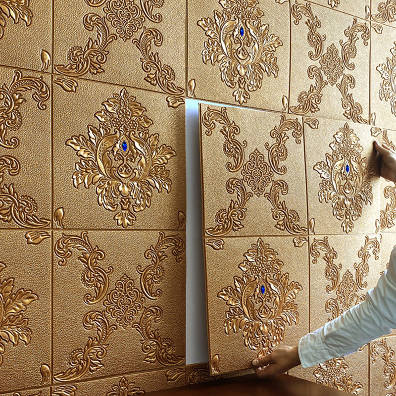 Avtoit | Glam Style Foam Wall Panel Living Room 3D Embossed Waterproof Wall Panel