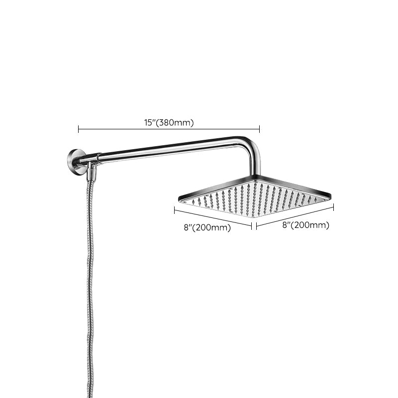 Avtoit | Contemporary Style Shower Head Bathroom Fixed Shower Head with Round and Square Shape