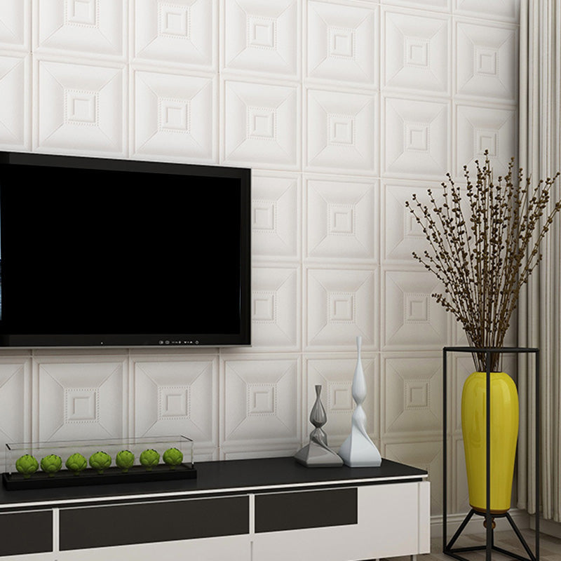 Avtoit | Glam Style Foam Water-Resistant Wall Cladding Living Room 3D Embossing Wall Cladding