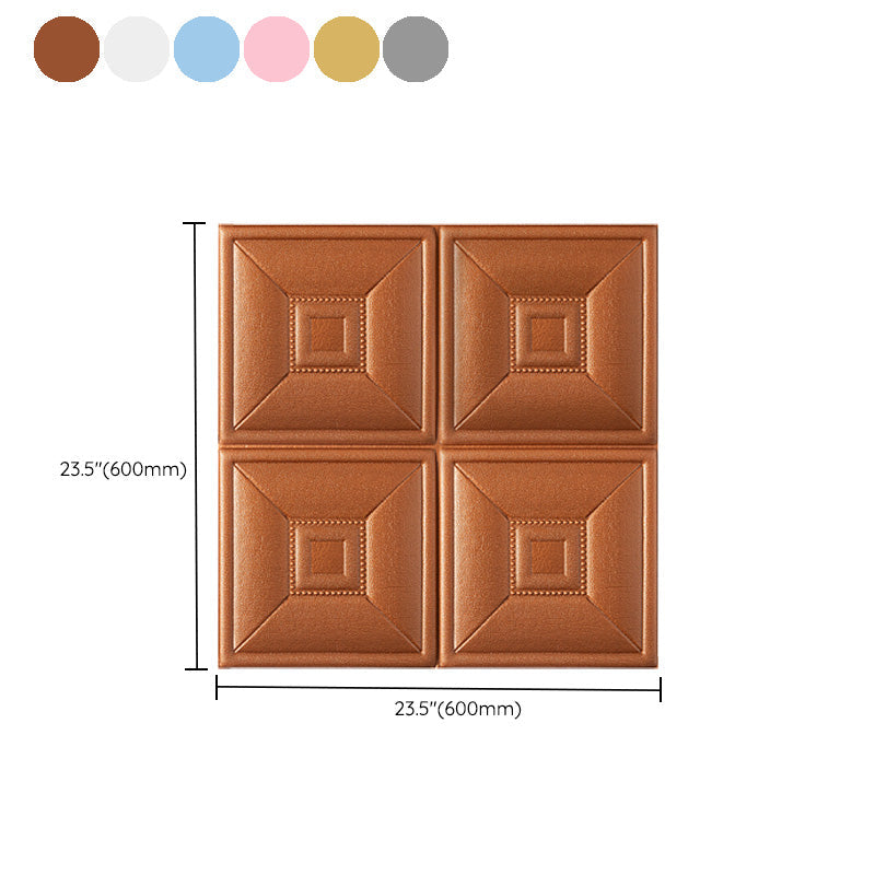 Avtoit | Glam Style Foam Water-Resistant Wall Cladding Living Room 3D Embossing Wall Cladding