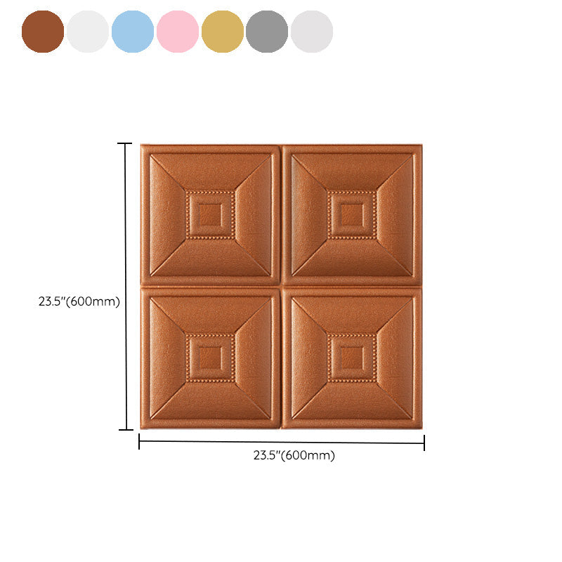 Avtoit | Glam Style Foam Water-Resistant Wall Cladding Living Room 3D Embossing Wall Cladding
