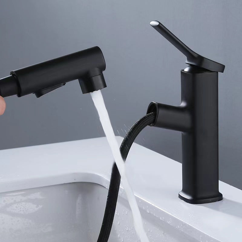 Avtoit | Contemporary Vessel-Faucet Pull-out Centerset Faucet with Swiveling Spout