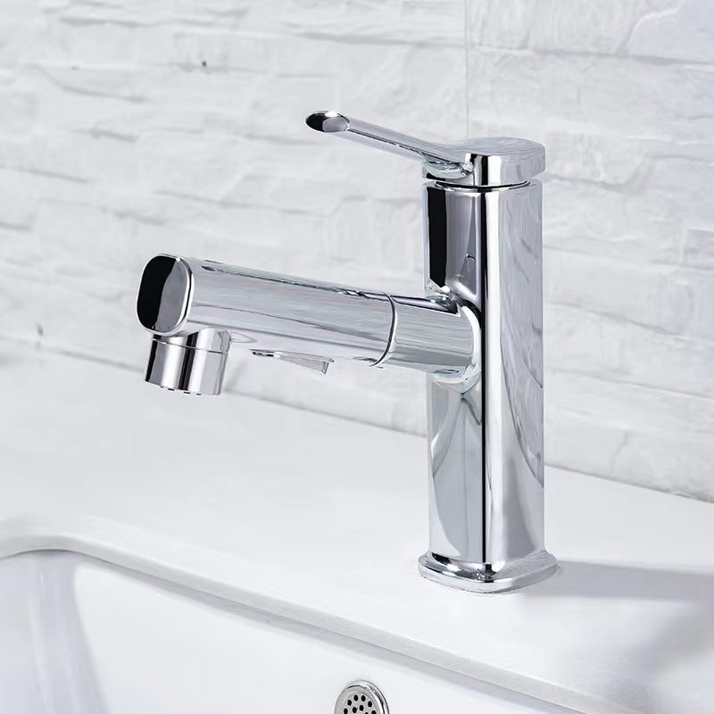Avtoit | Contemporary Vessel-Faucet Pull-out Centerset Faucet with Swiveling Spout