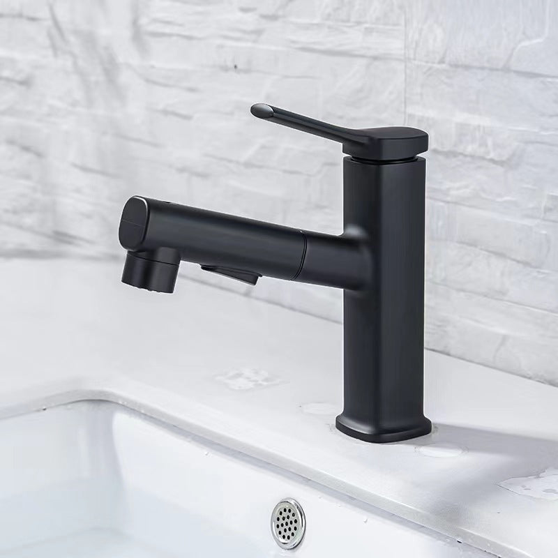 Avtoit | Contemporary Vessel-Faucet Pull-out Centerset Faucet with Swiveling Spout