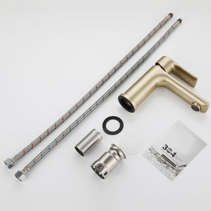 Avtoit | Modern Brass Sink Faucet Single Hole Bathroom Faucet Lever Handle Tap