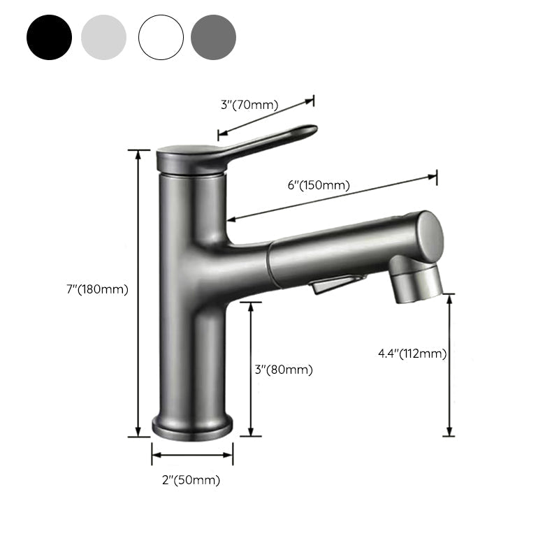 Avtoit | Vessel Sink Faucet Contemporary Pull-out Tap with Swivel Spout