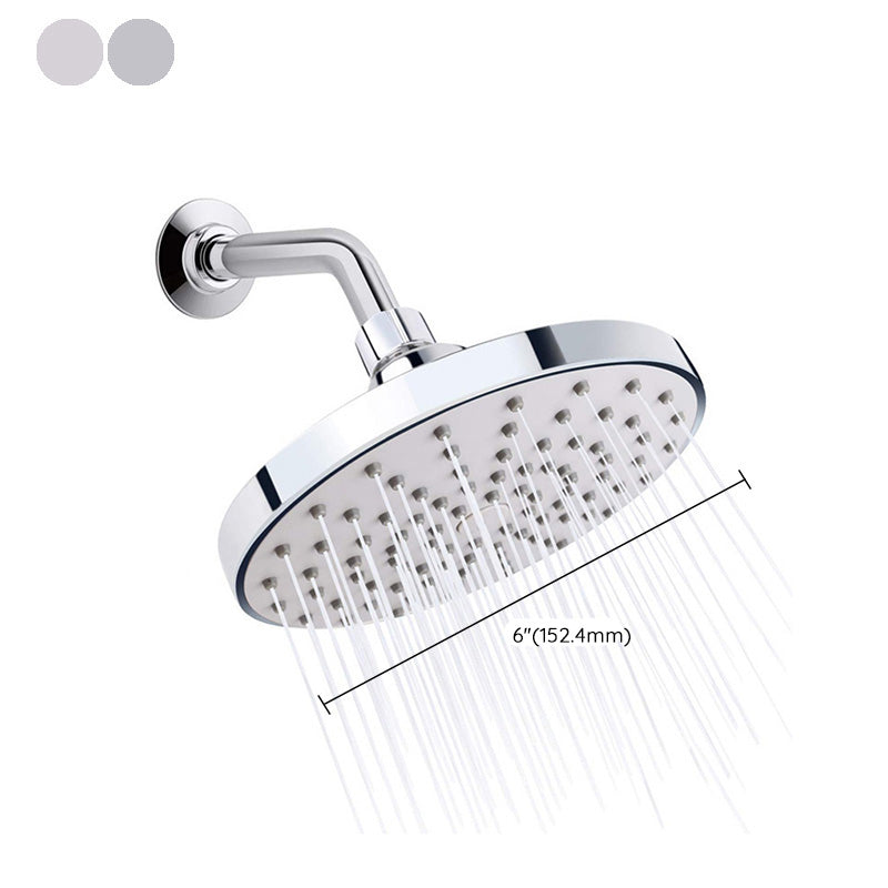 Avtoit | Round Fest Shower Head Silver Single Jet Wall Mounted Shower Head