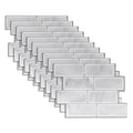 Avtoit | Peel and Stick Tiles Rectangle PVC Waterproof Peel and Stick Tiles Subway 10-Pack