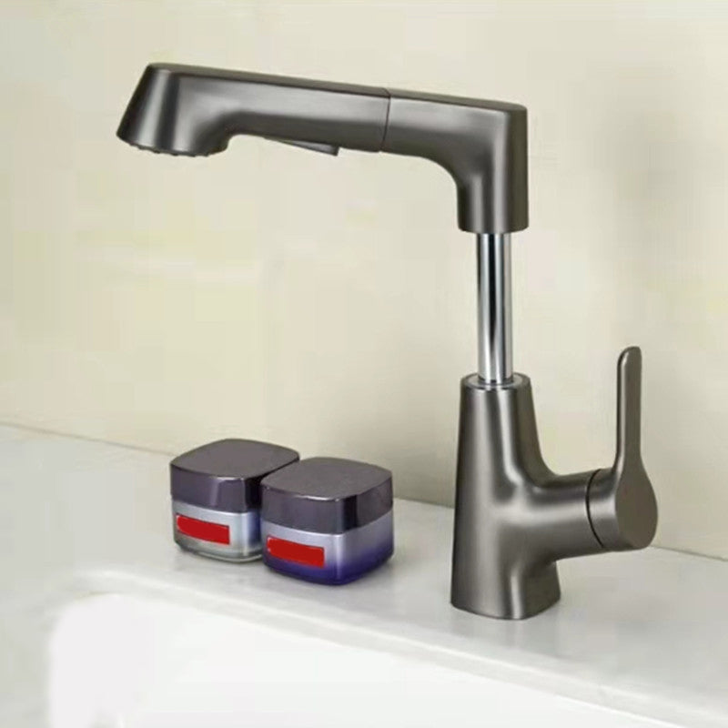 Avtoit | Centered Sink Faucet Contemporary Pull-Out Faucet with Single Handle Operation