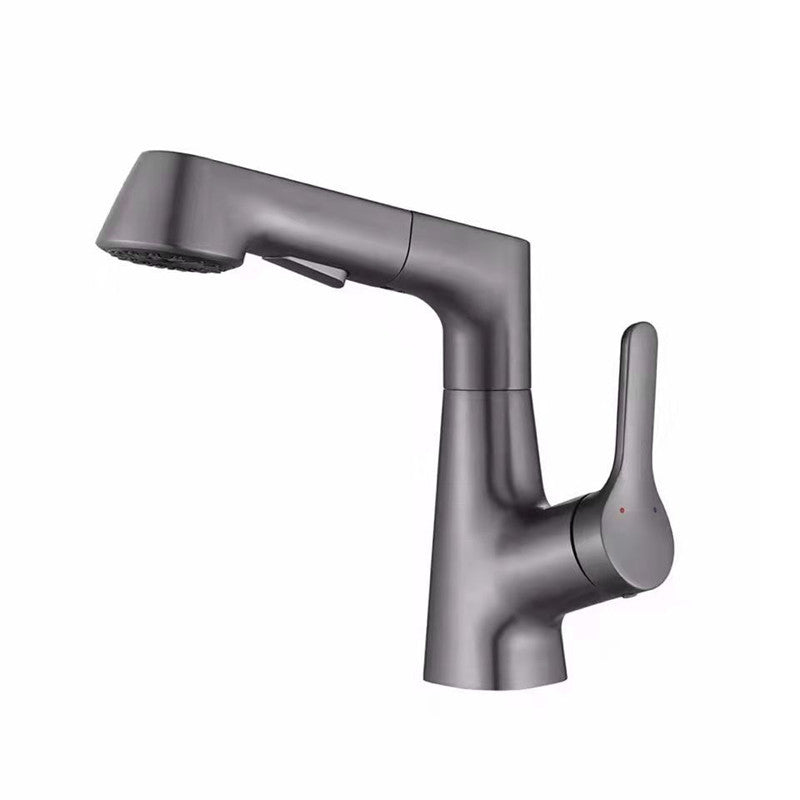 Avtoit | Centered Sink Faucet Contemporary Pull-Out Faucet with Single Handle Operation