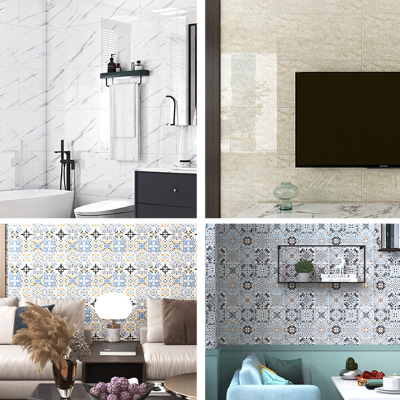 Avtoit | Bathroom mosaic tile marble print peel-and-stick backsplash tile