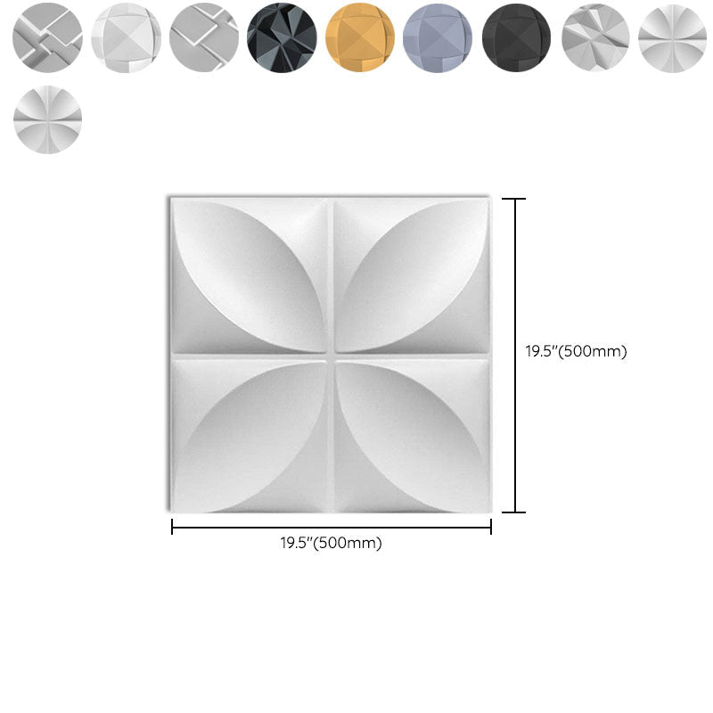 Avtoit | Square Interior Wall Cladding Peel and Stick Texture Effect Wall Cladding