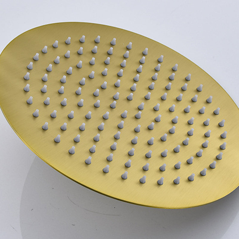 Avtoit | Polished brass round fixed shower head stainless steel wall mounted shower head