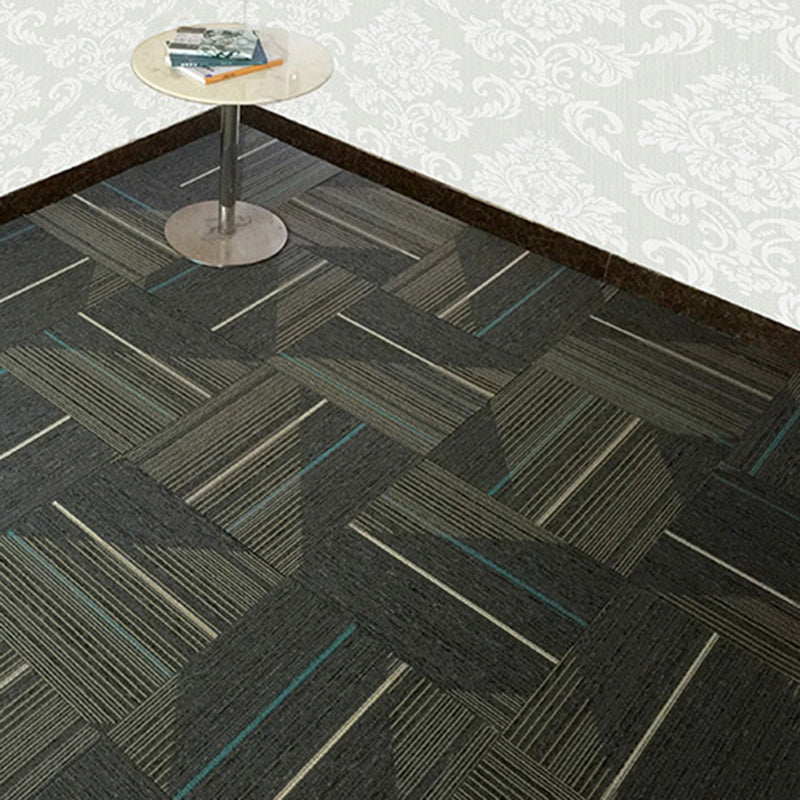 Avtoit | Dark Color Level Loop Carpet Tile Non-Slip Self-Adhesive Indoor Office Carpet Tiles